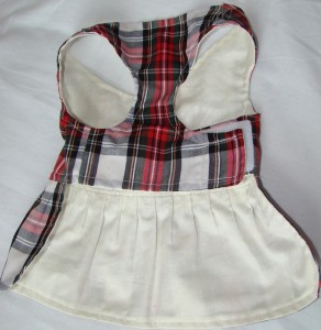 Handmade Dog kilt dress / harness - deanysdesigns.co.uk